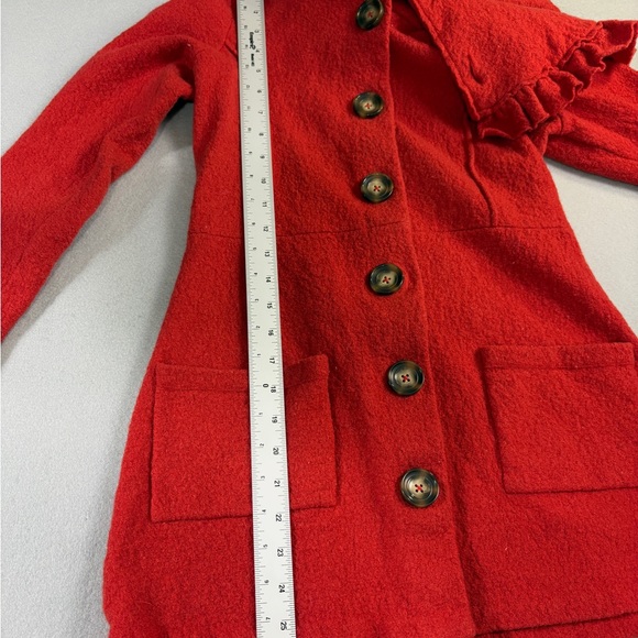 Anthropologie HWR Herlev Boiled Wool Sweater Coat - Picture 8 of 9